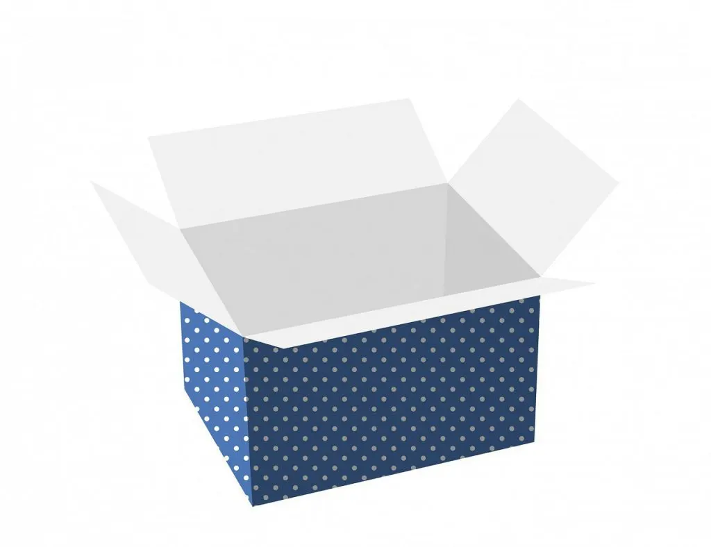 Modelos de caixa de papelão grande para mudança